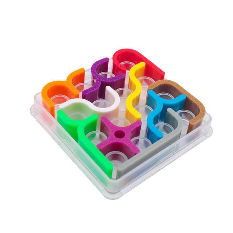 Kids Education Fun - Puzzle creativo con curve geometriche, matrice