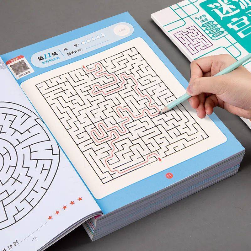 Kids Education Book - Labirinto per bambini Gioco Libro Studente
