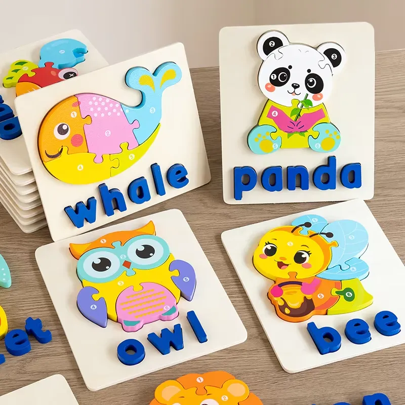 Kids Early Education - Puzzle 3D con Animali e Traffico,