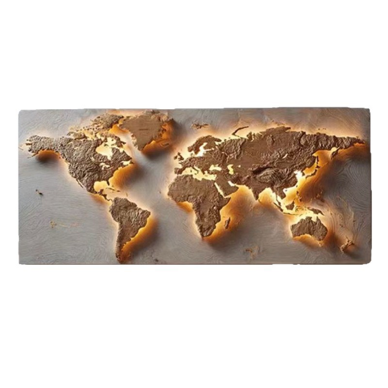 Puzzle Map World - Puzzle mappamondo da parete, mappa del