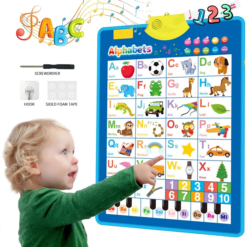 Kids Educational Poster - Grafico elettronico da parete con alfabeto