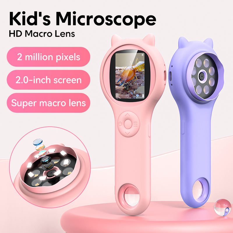 Kids Educational Videos - Mini microscopio ottico per bambini con