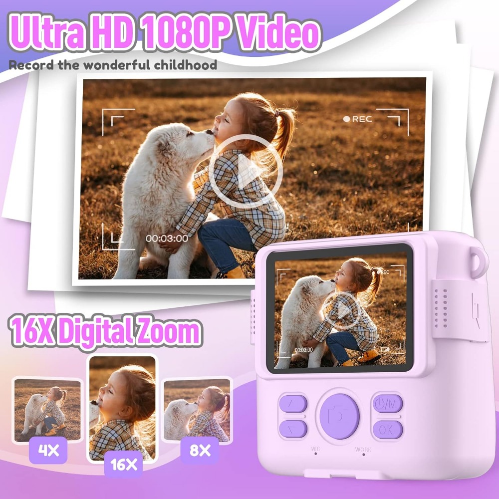 Fotocamera con stampa istantan - Kids Educational Videos recensione e prezzo