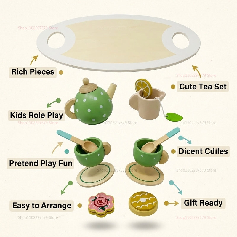 Set da Tè in Legno per Bambini - Kids Education Help recensione e prezzo