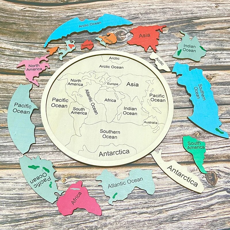 Puzzle in Legno della Mappa de - Puzzle Map World recensione e prezzo