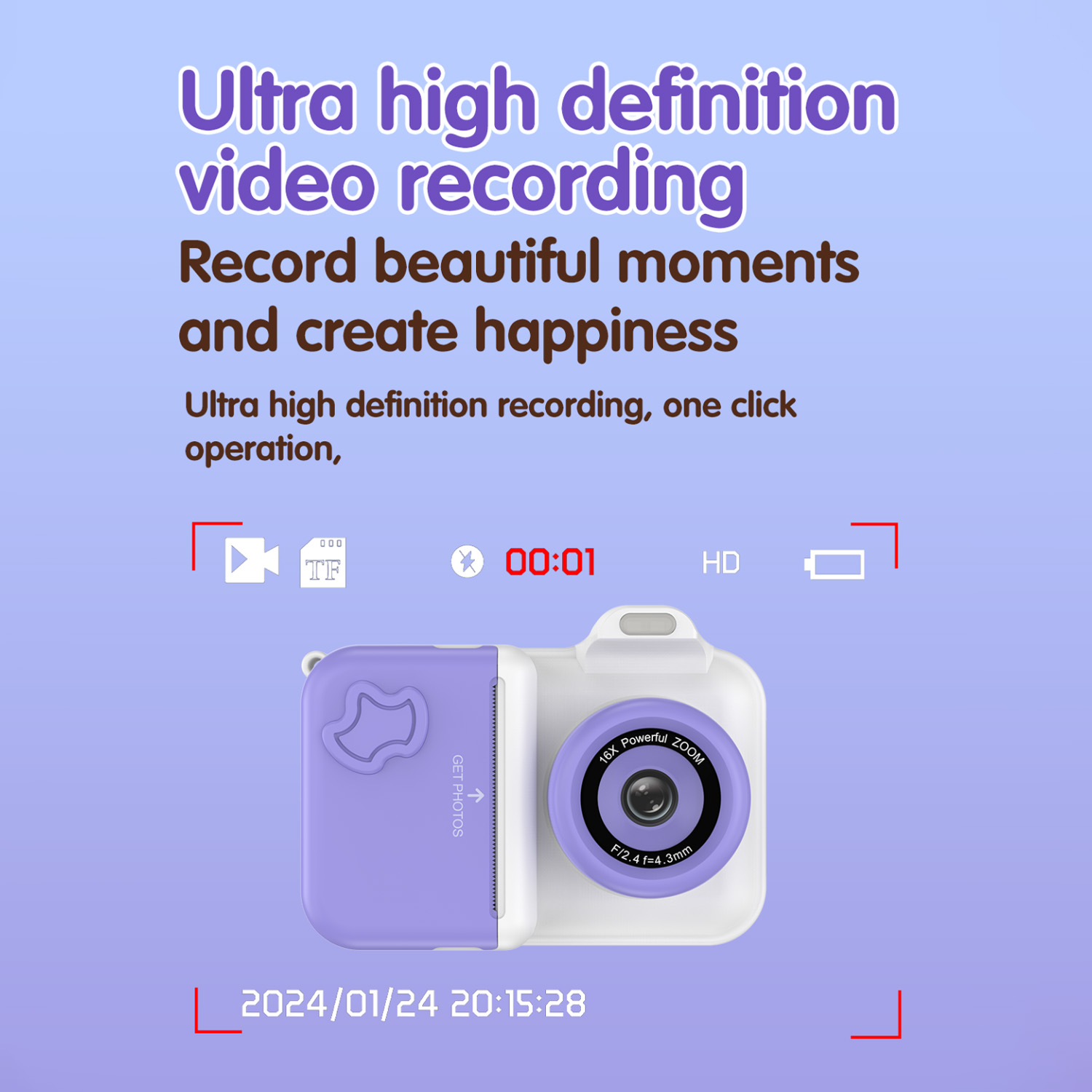 Fotocamera digitale per bambin - Kids Educational Videos recensione e prezzo
