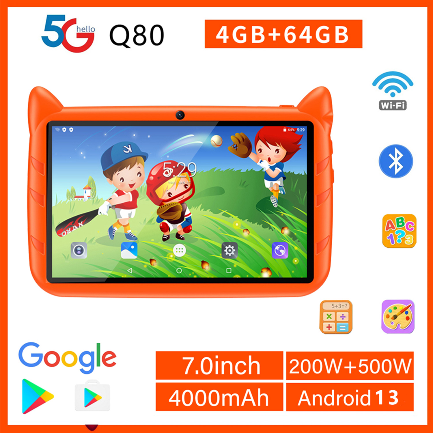 Nuovo 5G WiFi Bambini Tablet 7 - Kids Education Tablets recensione e prezzo