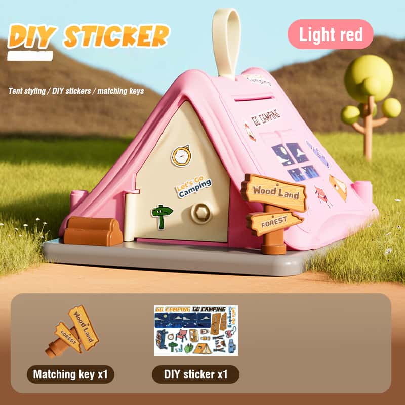 Salvadanaio a forma di tenda d - Kids Education Help recensione e prezzo