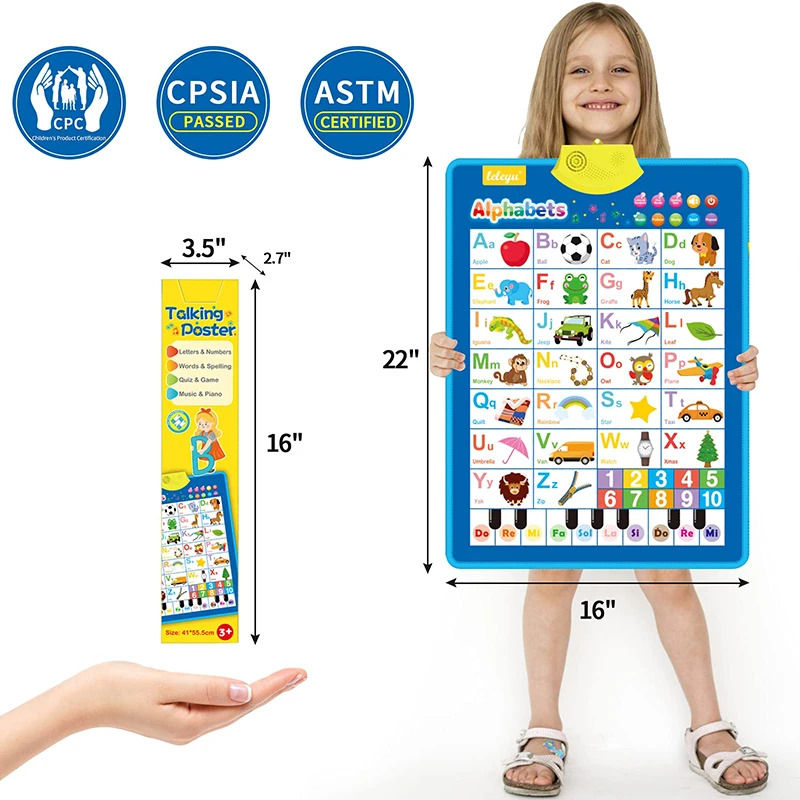 Grafico elettronico da parete  - Kids Educational Poster recensione e prezzo